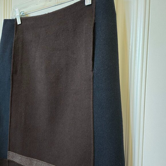 'S Max Mara Wool Blend Colour blocked skirt - Picture 2 of 12